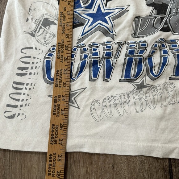 90's Vintage Dallas Cowboys Champions T Shirt Size XL 100% Cotton Pre Owned - Picture 3 of 5